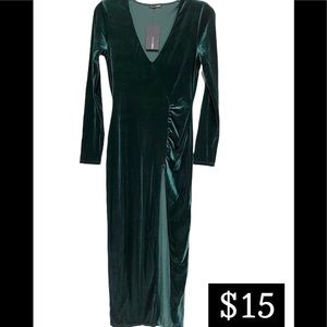 Love ❤️ Sex Magic 🪄 Velvet Dress - Hunter